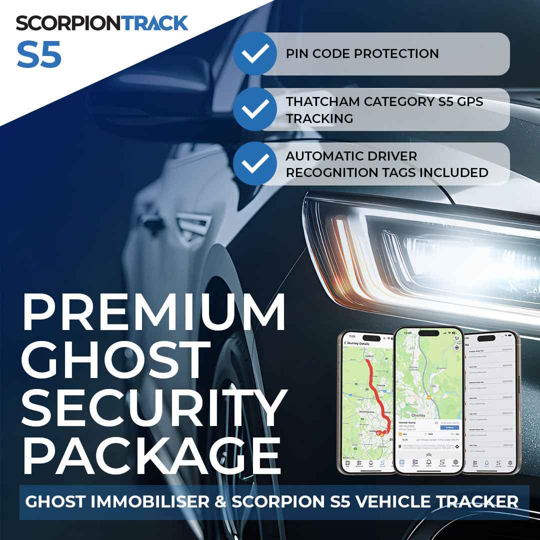 Premium Ghost Security Package: Autowatch Ghost Immobiliser & Scorpion S5 Vehicle Tracker