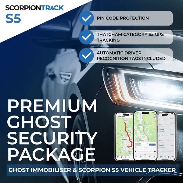Premium Ghost Security Package: Autowatch Ghost Immobiliser & Scorpion S5 Vehicle Tracker