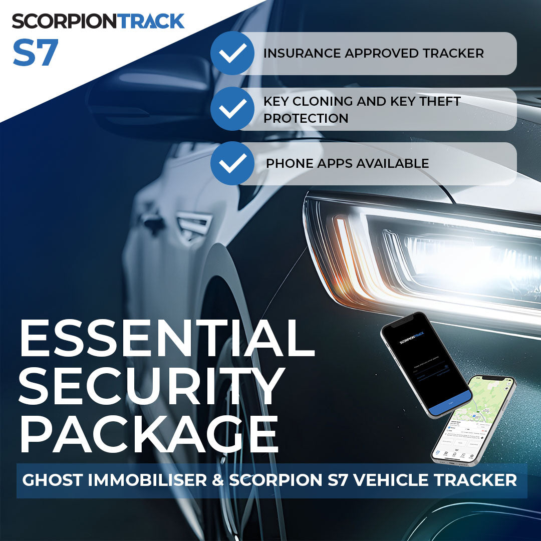 Essential Security Package: Ghost Immobiliser & Scorpion S7 Vehicle Tracker