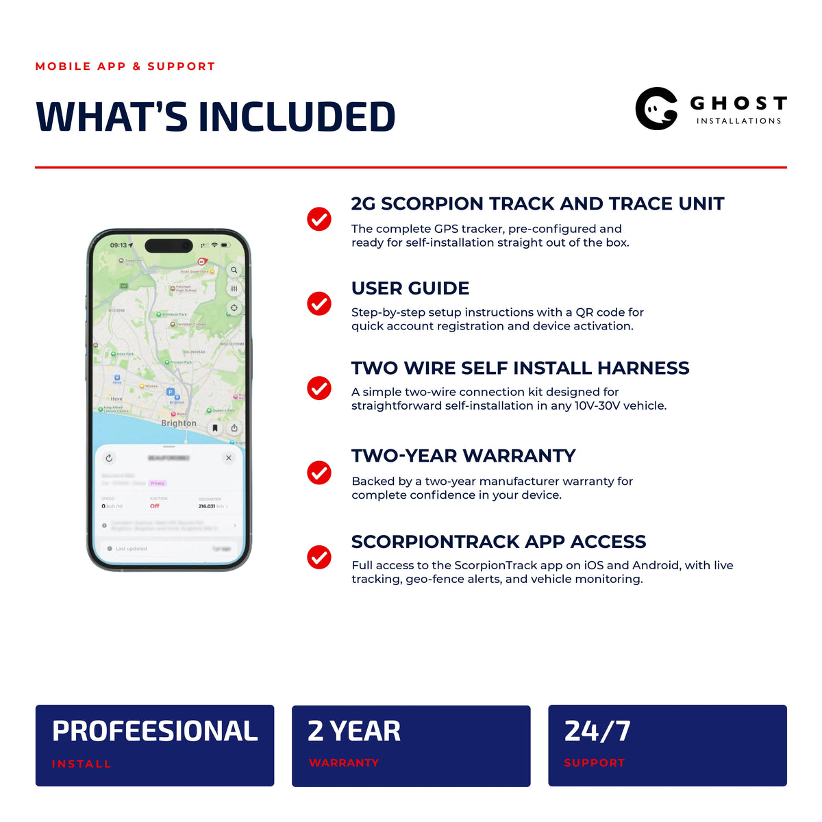 2G ScorpionTrack and Trace Subscription & Install 3 - Ghost Installations