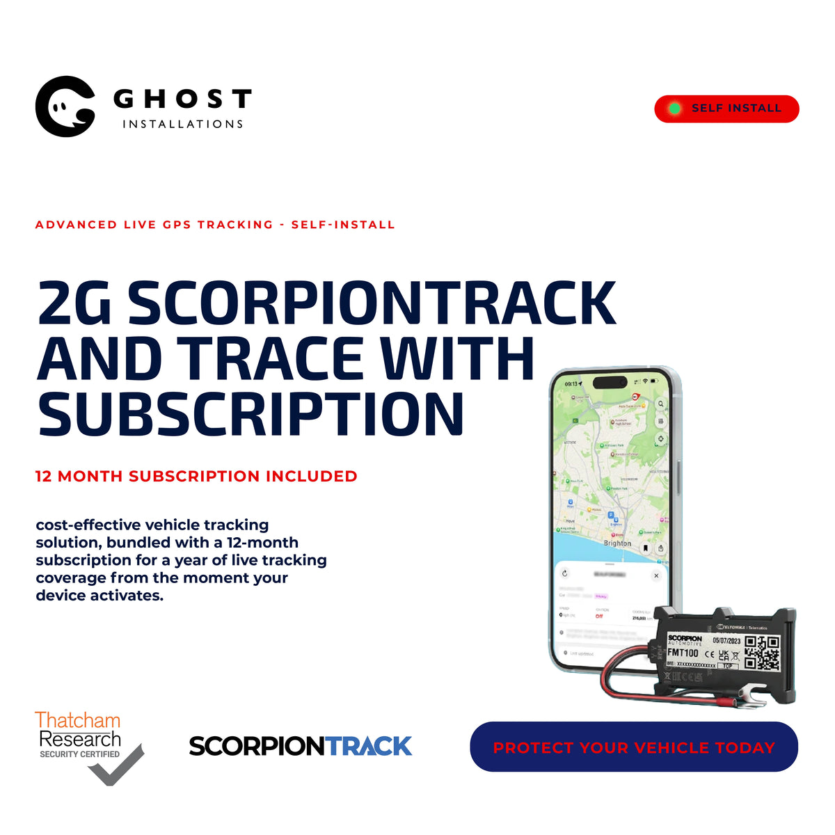 2G ScorpionTrack and Trace Subscription - Ghost Installations