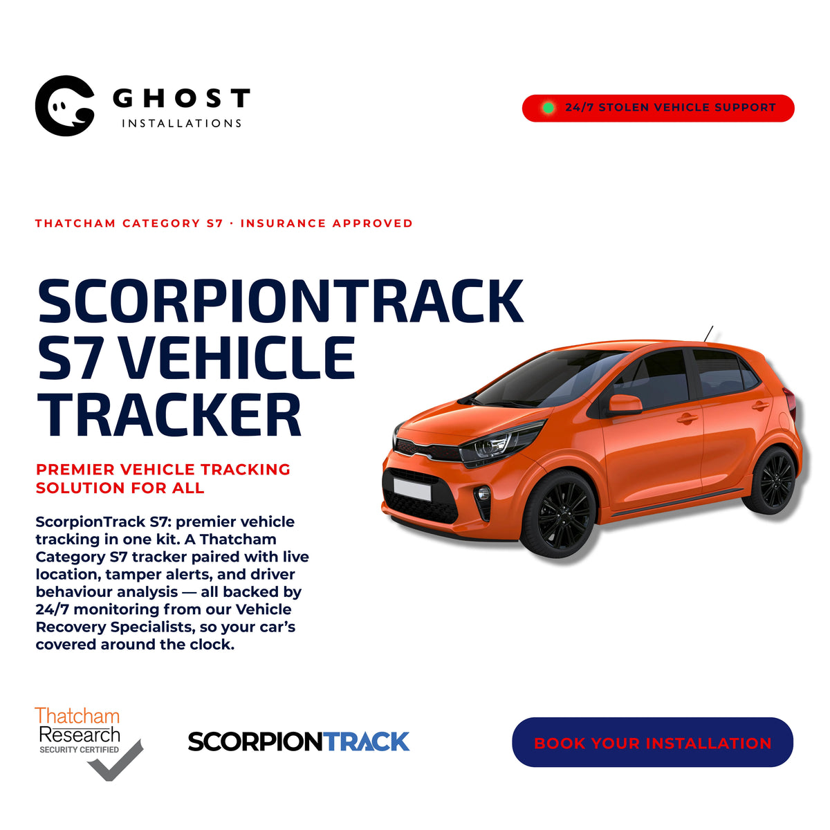ScorpionTrack S7 Vehicle Tracker - Ghost Installations